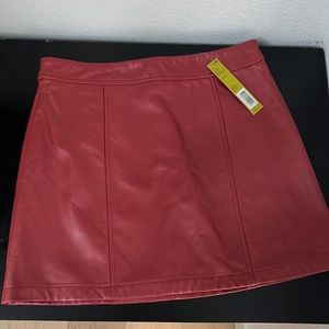 NWT Gianni Bini Real leather Skirt